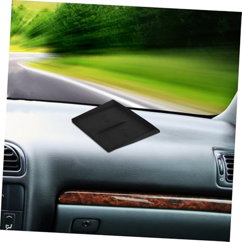 Cordless Charging Pad Black Silicone Mat for Automotive Center Console