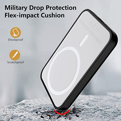 2 Pack Case for Magsafe Battery Pack, Clear/Clear | Compatible with Magsafe Battery Pack Cover, Ultra-Thin TPU, Shockproof, Slim Scratch Resistant, Protective Bumper Shell - color: Clear/Clear