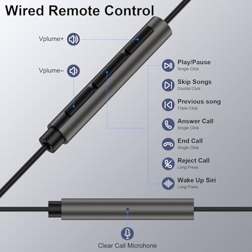Wired Headphones Earbuds wtih Lightning Connector Magnetic Earphone Headset