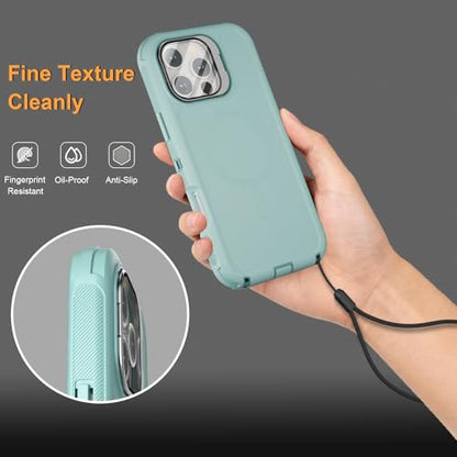 Follaroma for iPhone 16 Pro Case,Magnetic,Heavy Duty Case,6.3'',Mint - color: Mint, size: iPhone 16 Pro 6.3''