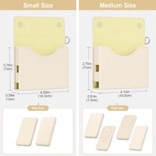 Power Bank Case for Anker Nano 5000mAh Magnetic Wireless Charging Battery - color: Blush, size: 4.05*2.75*0.39inch