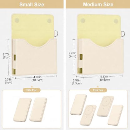 Power Bank Case for Anker Nano 5000mAh Magnetic Wireless Charging Battery - color: Blush, size: 4.05*2.75*0.39inch