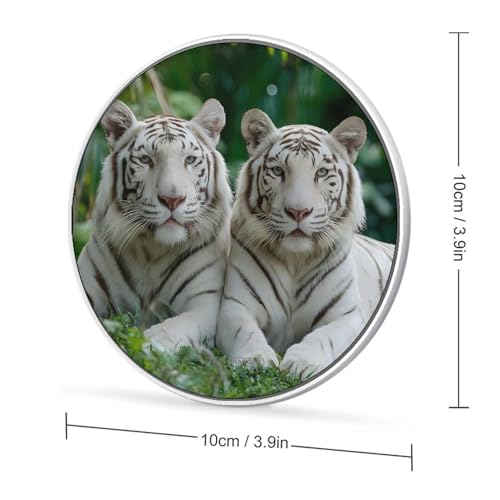 Tiger Print Wireless Charger SlimWireless Charging Pad Anti-Slip Charger Mat for Men Women