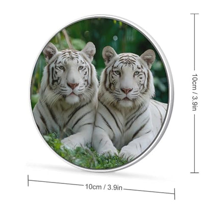 Tiger Print Wireless Charger SlimWireless Charging Pad Anti-Slip Charger Mat for Men Women