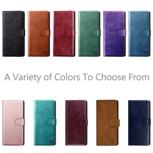 SUANPOT Compatible with iPhone Air 6.5" Wallet case with RFID Blocking Credit Card Holder,Flip Book PU Leather Protective Cover Women Men for Apple iPhone 17 Air Phone case Rose Gold - color: Rose Gold, size: iPhone Air 6.5"