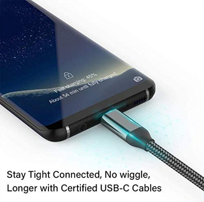 USB C Cable 6.6FT 2Pack, Extra Long USB-A to USB-C Cable Grey - color: Grey, size: 6.6FT