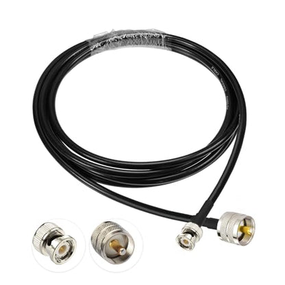 Superbat PL259 to BNC RG58 Coaxial Cable 6ft BNC Male to UHF Male Jumper - size: 6ft, style: bnc to pl259