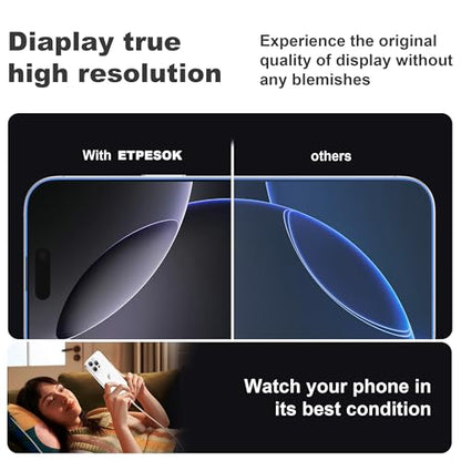 Compatible with iPhone 16 Pro Max Screen Protector with Auto-Alignment Install Kit [Full Edge Coverage] Shatterproof Tempered Glass Screen Protector for iPhone 16 Pro Max 6.9" [2 Pack] - size: iPhone 16 Pro Max