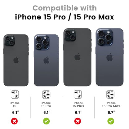 Tensea 3Pcs for iPhone 15 Pro / 15 Pro Max Camera Lens Protector - size: for iPhone 15 Pro/15 Pro Max