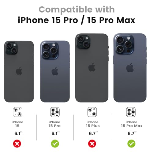Tensea 3Pcs for iPhone 15 Pro / 15 Pro Max Camera Lens Protector - size: for iPhone 15 Pro/15 Pro Max