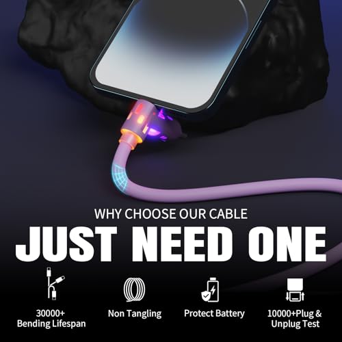 MPATIBY 240W USB C Cable,4 in 1 Charging Cable Fast Charging & Data Sync