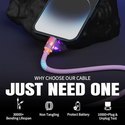 MPATIBY 240W USB C Cable,4 in 1 Charging Cable Fast Charging & Data Sync
