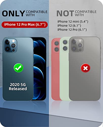 Beeasy for iPhone 12 Pro Max Waterproof Case [Compatible with Magsafe] [Built-in Screen Protector], 360 Full Body Heavy Duty Phone Case, Military Grade Shockproof Dustproof,Magnetic Black - size: iPhone 12 Pro Max (6.7")