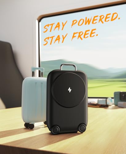 Mukiya PaktVault Traveling Fast Wireless Charging Station for iPhone Duo - color: Black