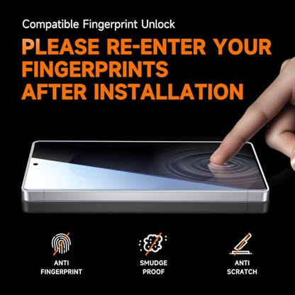 MAGIC JOHN 2 Pack for Samsung Galaxy S24 Ultra Privacy Screen Protector