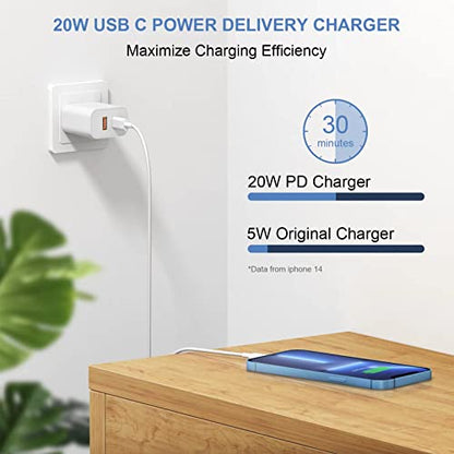[3 Pack] USB C Charger Block Fast Charging Adpater iPhone 17 Charger Block - color: White, size: 3Pack