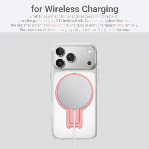 Grat 5 for Magsafe Magnetic Phone Grip Stand, Silver