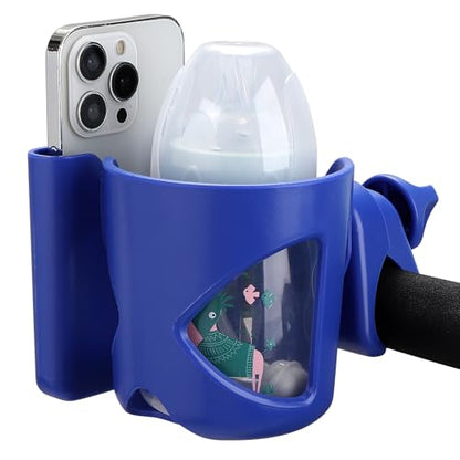 Accmor Stroller Cup Holder, Cup Holder for Walker Bike Wheelchair - color: Cup Phone Holder-Blue