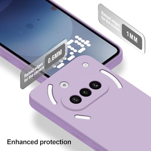 Silicone Case for Nothing Phone 3A, Purple - color: Purple, size: Nothing Phone 3A