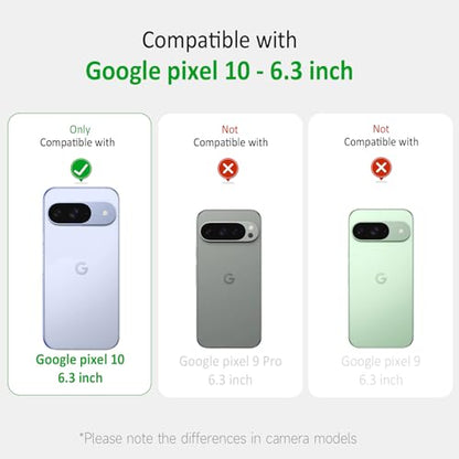 for Google Pixel 10 Crossbody Case Clear Neck Hanging Strap Adjustable Shoulder Lanyard Phone Cover Women Girls Soft TPU Slim Anti-Drop Protection Mobile Case for Pixel 10 - Rainbow - size: for Google Pixel 10