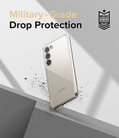 Ringke for Samsung Galaxy S23 Case [Fusion Matte Clear] | Oil & Dirt Resistant, Anti-Fingerprint Technology Prevents Oily Smudges, Frosted Coating Feels Velvety Soft - size: Galaxy S23