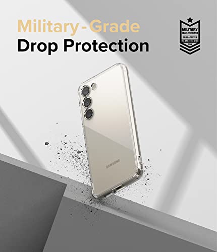 Ringke for Samsung Galaxy S23 Case [Fusion Matte Clear] | Oil & Dirt Resistant, Anti-Fingerprint Technology Prevents Oily Smudges, Frosted Coating Feels Velvety Soft - size: Galaxy S23