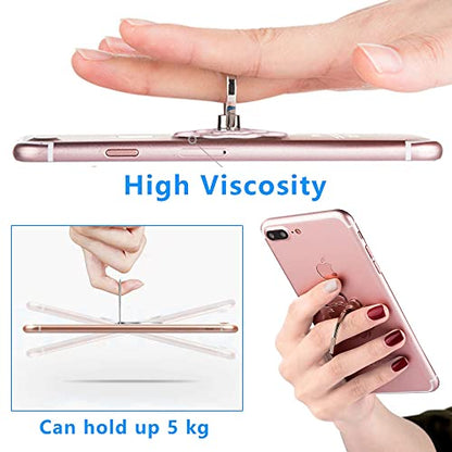 Kinizuxi Phone Ring Holder,360°Rotating Finger Grip Stand (5-Pack)