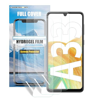 LOOKSEVEN 3 Pack Hydrogel Film For Samsung Galaxy A33 5G 6.4 inch - size: Galaxy A33 5G (6.4 inch)