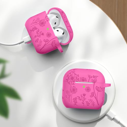 Lerobo for AirPods 5 AirPods 4 Case with Cleaner Kit & Keychain, Rose Pink - color: A-Rose Pink, size: AirPods 5&4