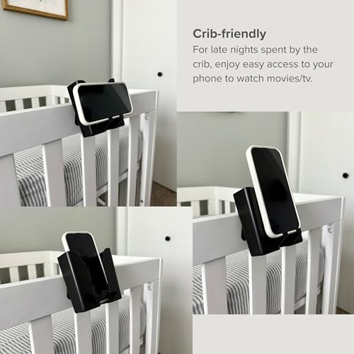 BunkDoc Bedside Phone Holder for Bunk Beds, Lofted Beds, Cribs, Bed Frames, Dorm Room Accessories, Bunk Bed Accessories