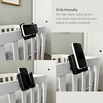 BunkDoc Bedside Phone Holder for Bunk Beds, Lofted Beds, Cribs, Bed Frames, Dorm Room Accessories, Bunk Bed Accessories