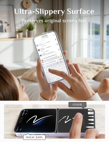 MAGIC JOHN for iPhone 17 Screen Protector Tempered Glass Easy Installation | 2Pack, Auto Dust-Elimination, , Bubble Free, HD Clear, Scratch Resistant, 6.3 inch - size: iPhone 17 6.3inch