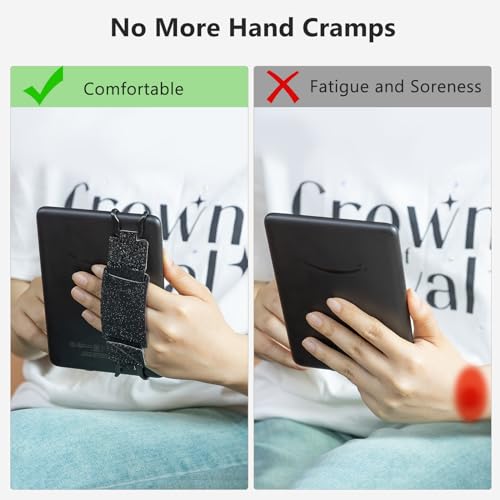 CoBak Secure Hand Strap for Ebook Reader - Versatile and Lightweight - color: BlackStar-1 Pack