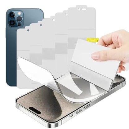 5 Pack Flexible Film Screen Protector for iPhone 12 Pro Max, Non-breakable Soft TPU Hydrogel Film for iPhone 12 Pro Max Screen Protector Film (NOT Glass)