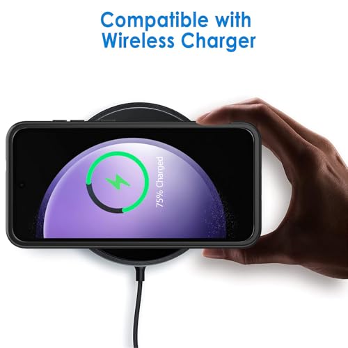 Battery Case for Galaxy S23 FE,Upgraded 12000mAh High Capacity Rechargeable Portable Protective Extended Charger Case Wireless Charging Compatible with S23 FE(6.4 inch) Charging Case & Carplay Black - size: Galaxy S23 FE