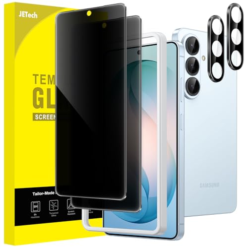 JETech Privacy Screen Protector for Samsung Galaxy S26 Plus, 2+2 Pack - size: Galaxy S26 Plus
