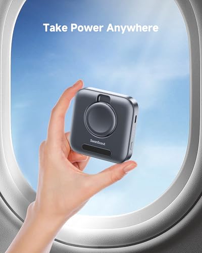 Portable Charger for Samsung Watch 8/Ultra/7/6, 1800mAh Charger for Travel - color: Tech Grey