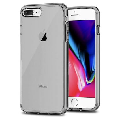TENOC Phone Case Compatible with iPhone 7 Plus & iPhone 8 Plus, Gray Case Clear Shockproof Protective Bumper Slim Cover for 5.5 Inch - color: Clear Gray, size: iPhone 7/8 Plus