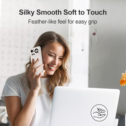 GiiYoon Silicone Case for Nothing Phone 4a Pro, Off White - color: Off-white, size: Nothing Phone 4a Pro