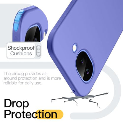 JETech Slim Case for Google Pixel 10a, Anti-Slip, Lavender | Soft TPU Design, Matte Finish, Shockproof Protection - color: Lavender