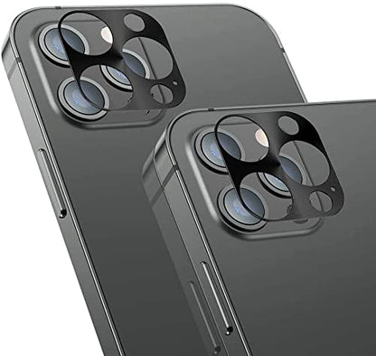 For iPhone Camera Lens Protector - [2 Pack] Premium Aluminum Alloy Back Rear Camera Lens Screen Cover Case Shield (Black-iPhone 13 Pro/13 Pro Max) - color: Black-iPhone 13 Pro/13 Pro Max