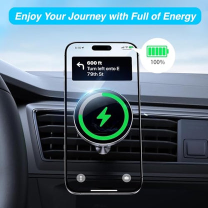 for MagSafe Wireless Charging Phone Holder with 17mm Ball Socket