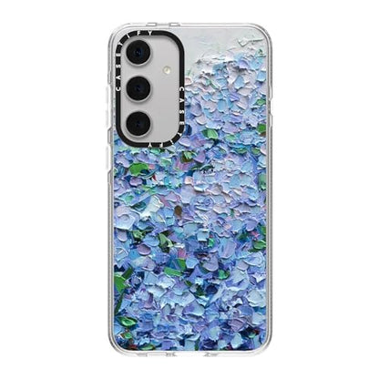 CASETiFY for Galaxy S24+ Case - Impact Clear | Not Yellowing | 6.6 ft. Drop Protection | Nantucket Blue Hydrangeas | Clear - color: Nantucket Blue Hydrangeas, size: Galaxy S24+