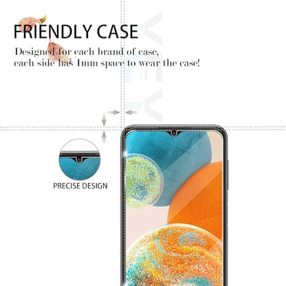 Galaxy A23 HD Clear Tempered Glass Screen Protector+Camera Lens Protectors, [2+2 Pack] [Anti-Scratch][Case-Friendly] Screen Protector Glass For Samsung Galaxy A23 - size: Galaxy A23