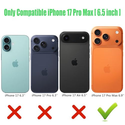 Battery Case for iPhone 17 Pro Max, 12000mAh Slim Portable Rechargeable Protective Battery Pack Cover Wireless Charging Case Compatible with iPhone 17 Pro Max (6.9 inch) Extended Charger Cover(Black) - size: iPhone 17 Pro Max (6.9 inch)