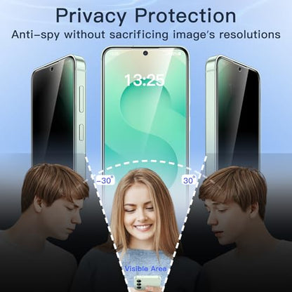 JETech Privacy Screen Protector for Samsung Galaxy S25 Plus, 2-Pack - size: Galaxy S25 Plus