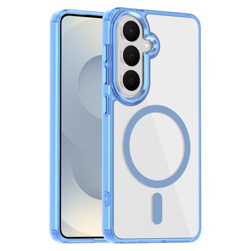 Lunivop for Samsung Galaxy s26 Case Hard [Compatible with Magsafe Wireless Charging] Yellowing Resistant Magnetic Cover Clear para S 26 6.3 '' 5G 2026 Rugged Best Phone Cases Light Blue - color: Light Blue, size: Compatible with Samsung Galaxy S26