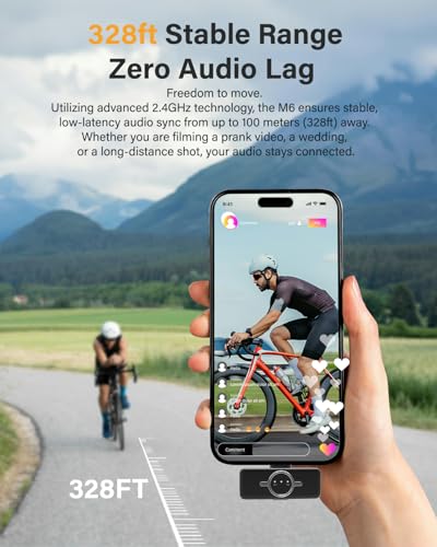 Wireless Microphone for iPhone Android, Magnetic Lavalier Lapel Mic - color: White