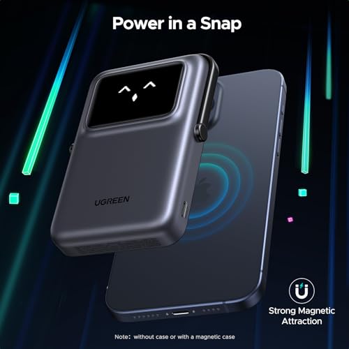UGREEN Uno 10000mAh Magnetic Power Bank PD 20W Qi 7.5W for iPhone