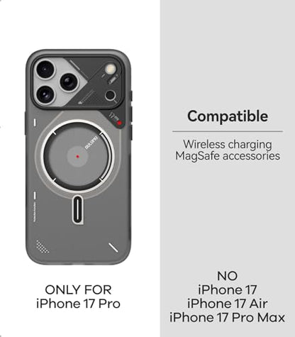 Aulumu A17 iPhone 17 Pro Magnetic Thermal Case | CoolHyper | with Camera Control | IMD Technology | Compatible with Magsafe | Touch Translucent White - color: Translucent White, size: iPhone 17 Pro
